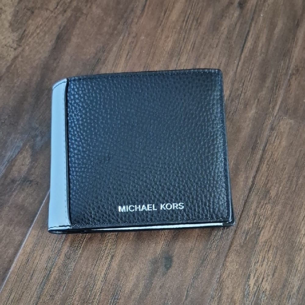 Michael Kors Black Leather Bifold Wallet